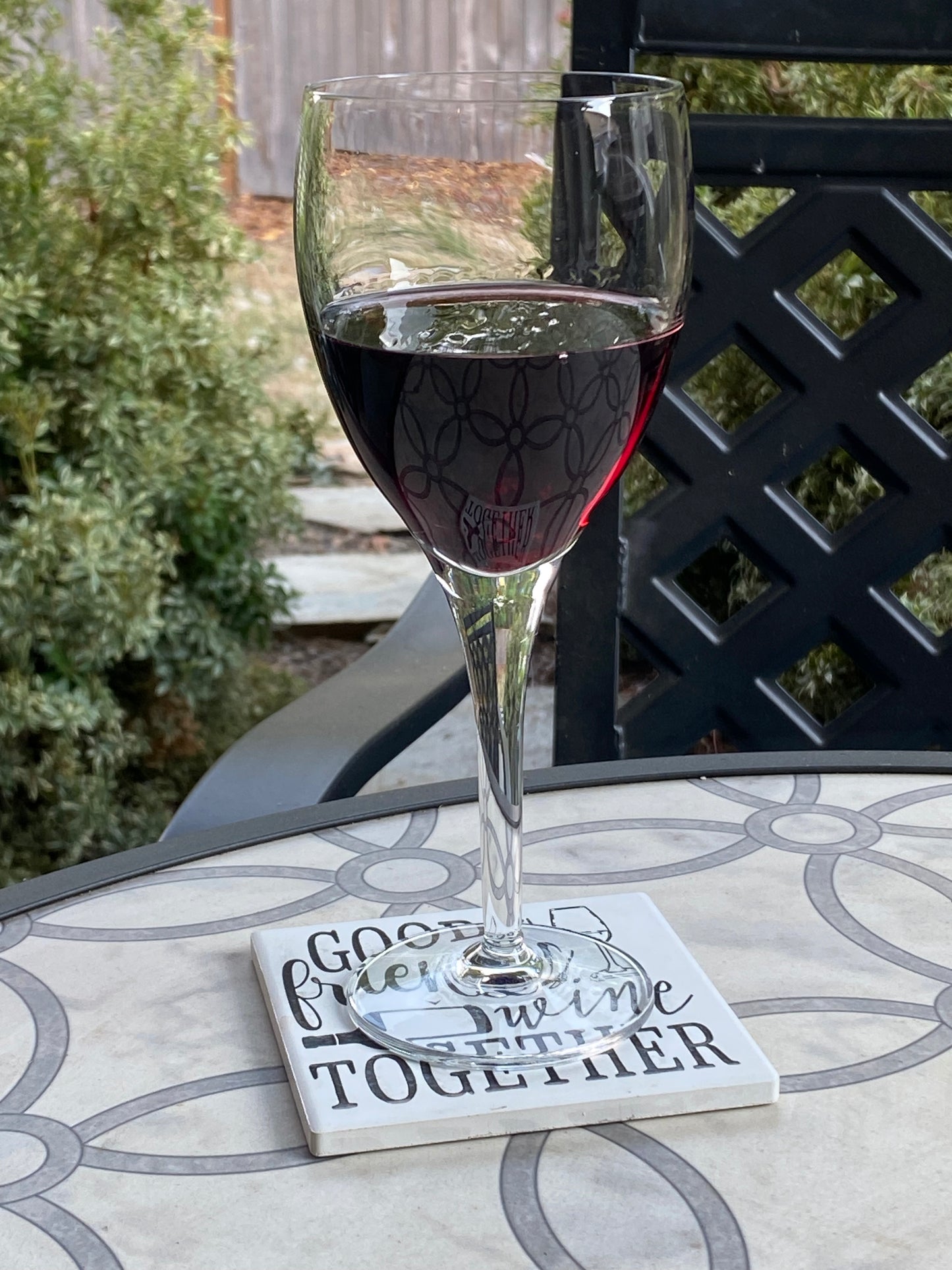 Ceramic Wine Coaster - Good Friends Wine Together