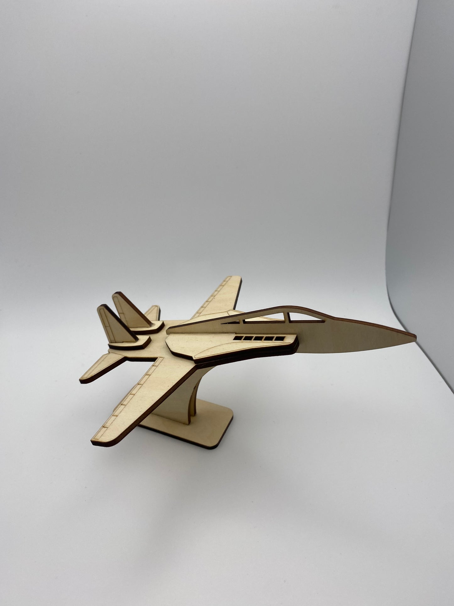 Wood Model Fighter Jet