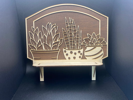 Small Decorative Houseplant Design Shelf